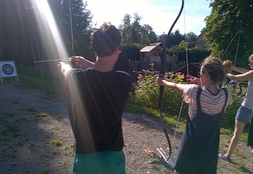 Teamspiel Bogenschiessen